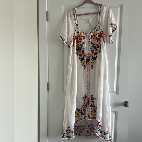 SUNDANCE  Livia Bloom Floral Bohemian Midi Dress Women’s Size Large - Picture 6 of 15